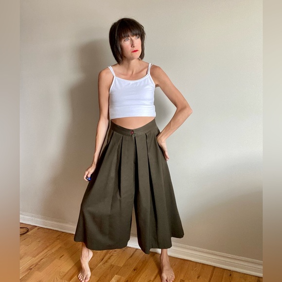 Vintage Pants - Vintage Wool Culottes